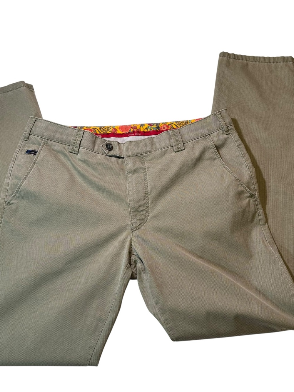 Meyer Chino Pants, Bonn Corduroy Beige Khaki, 36x34, W36, Meyer-Hosen